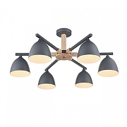 Люстра на штанге Lumion Colange 8096/6C цвет плафона/подвески Серый, цвет арматуры Серый-2