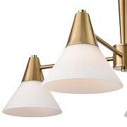 Люстра на штанге Lumion Corne 8113/6 цвет латунь-5