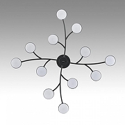 Люстра на штанге Lumion Torina 8117/12 цвет плафона/подвески Черный, цвет арматуры Черный-2