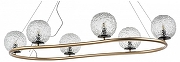 Люстра Lightstar Bar1 815263 цвет плафона/подвески Прозрачный, цвет арматуры Золото, Черный