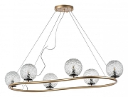 Люстра Lightstar Bar1 815263 цвет плафона/подвески Прозрачный, цвет арматуры Золото, Черный-1
