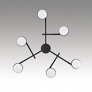 Люстра Lumion Dabra 8186/6C цвет плафона/подвески Черный, цвет арматуры Черный-2