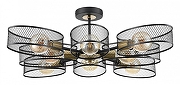 Люстра на штанге Lumion Vivana 8193/8C цвет плафона/подвески Черный, цвет арматуры Медь, Черный