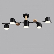 Люстра Lumion Crypto 8194/5C цвет плафона/подвески Черный, цвет арматуры Коричневый, Черный-3