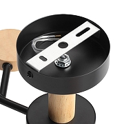 Люстра Lumion Crypto 8194/5C цвет плафона/подвески Черный, цвет арматуры Коричневый, Черный-4