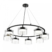Люстра Lumion Natalina 8232/8 цвет плафона/подвески Прозрачный, цвет арматуры Черный-1
