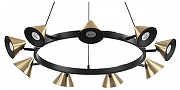 Люстра Lumion Lamina 8233/9 цвет плафона/подвески Золото, цвет арматуры Золото, Черный
