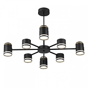 Люстра на штанге Lumion Virsava 8234/8C цвет плафона/подвески Черный, цвет арматуры Черный-1
