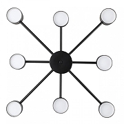 Люстра на штанге Lumion Virsava 8234/8C цвет плафона/подвески Черный, цвет арматуры Черный-2