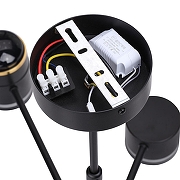 Люстра на штанге Lumion Virsava 8234/8C цвет плафона/подвески Черный, цвет арматуры Черный-5