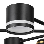 Люстра на штанге Lumion Virsava 8234/8C цвет плафона/подвески Черный, цвет арматуры Черный-6