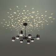 Люстра на штанге Lumion Virsava 8234/8C цвет плафона/подвески Черный, цвет арматуры Черный-9