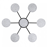 Люстра Lumion Didana 8236/7CL цвет плафона/подвески Прозрачный, цвет арматуры Черный-2