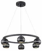 Люстра Lumion Luazana 8242/6 цвет плафона/подвески Черный, цвет арматуры Черный-3