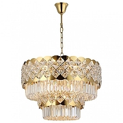 Люстра Newport ASHLEY 8301/60 C gold polished цвет плафона/подвески Прозрачный, цвет арматуры Золото, Шампань