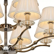 Люстра iLamp Vivaldi 85125/8+4 CR цвет плафона/подвески Белый, Прозрачный, цвет арматуры Хром-3