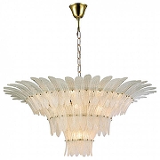 Люстра Newport VICTORIA 8812/C new gold white цвет плафона/подвески Белый, Прозрачный, цвет арматуры Золото