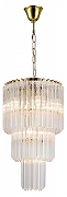 Люстра Newport 8900 8910/C gold цвет плафона/подвески Прозрачный, цвет арматуры Золото-1