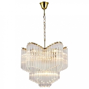 Люстра Newport 8900 8911/C gold цвет плафона/подвески Прозрачный, цвет арматуры Золото-1