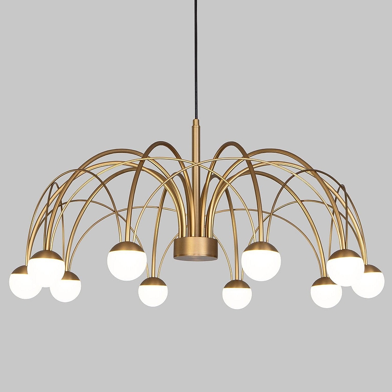 Люстра на штанге Eurosvet Ragno 90030/10 LED золото 