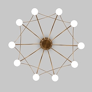 Люстра на штанге Eurosvet Ragno 90030/10 LED золото цвет золото-2