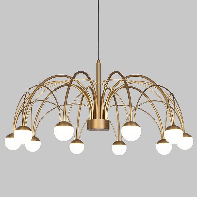 Люстра на штанге Eurosvet Ragno 90030/10 LED золото 