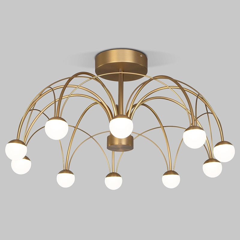 Люстра на штанге Eurosvet Ragno 90031/10 LED золото 