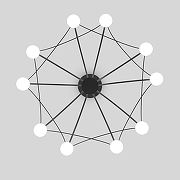 Люстра Eurosvet Ragno 90034/10 LED черный цвет черный-2