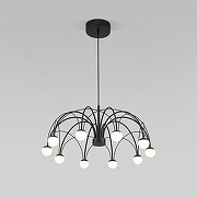 Люстра Eurosvet Ragno 90034/10 LED черный цвет плафона/подвески Белый, цвет арматуры Черный-1