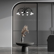 Люстра Eurosvet Ragno 90034/10 LED черный цвет плафона/подвески Белый, цвет арматуры Черный-4