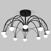 Люстра на штанге Eurosvet Ragno 90035/10 LED черный цвет черный