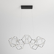 Люстра Eurosvet Uma 90168/5 черный жемчуг цвет плафона/подвески Черный, Жемчужный, цвет арматуры Жемчужный, Черный-1