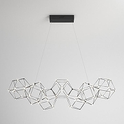 Люстра Eurosvet Uma 90168/7 черный жемчуг цвет плафона/подвески Жемчужный, Черный, цвет арматуры Жемчужный, Черный