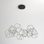 Люстра Eurosvet Uma 90169/12 черный жемчуг цвет плафона/подвески Черный, Жемчужный, цвет арматуры Жемчужный, Черный-1