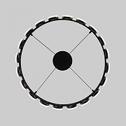 Люстра Eurosvet Tapioca 90332/20 черный цвет плафона/подвески Белый, цвет арматуры Черный-1