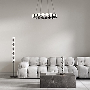 Люстра Eurosvet Tapioca 90332/20 черный цвет плафона/подвески Белый, цвет арматуры Черный-5