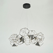 Люстра Eurosvet Uma 90369/12 черный жемчуг цвет плафона/подвески Черный, Жемчужный, цвет арматуры Жемчужный, Черный