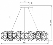 Люстра Eurosvet Uma 90369/15 черный жемчуг цвет плафона/подвески Черный, Жемчужный, цвет арматуры Жемчужный, Черный-4