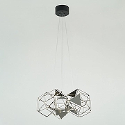 Люстра Eurosvet Uma 90369/5 черный жемчуг цвет плафона/подвески Черный, Жемчужный, цвет арматуры Жемчужный, Черный