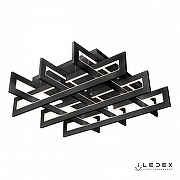 Люстра iLedex Stalker 9082-800*800-X 192W BK цвет плафона/подвески Белый, Черный, цвет арматуры Черный-1