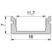Профиль накладной Deko-Light AU-01-10 970026 цвет Серебро-1