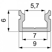 Профиль накладной Deko-Light AU-01-05 970084 цвет Белый-2