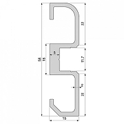 Профиль накладной Deko-Light AM-02-10 970600 цвет Серебро-1