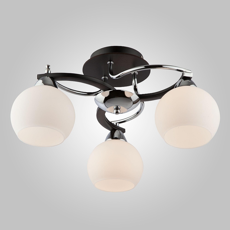 Люстра Eurosvet Larion 9654/3 хром/венге 