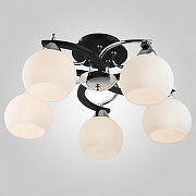 Люстра Eurosvet Lar1on 9654/5 хром/венге цвет плафона/подвески Белый, цвет арматуры Коричневый, Хром