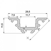 Профиль накладной Deko-Light AV-01-10 970400 цвет Серебро-1