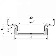 Профиль встраиваемый Deko-Light ET-01-15 975060 цвет Серебро-1