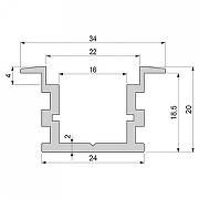 Профиль накладной Deko-Light T-high 975740 цвет Серебро-1