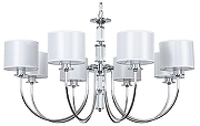 Люстра Artelamp Attore A4092LM-8CC цвет плафона/подвески Белый, цвет арматуры Хром