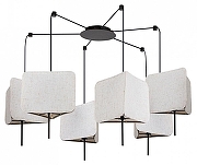 Люстра Artelamp TRIXIE A7084SP-6BK цвет плафона/подвески Бежевый, цвет арматуры Черный